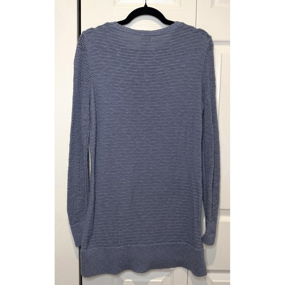 LL Bean Womens Open Knit Sweater Size M Long Y2K Fairy Grunge Indie Granola Boho - Picture 2 of 9